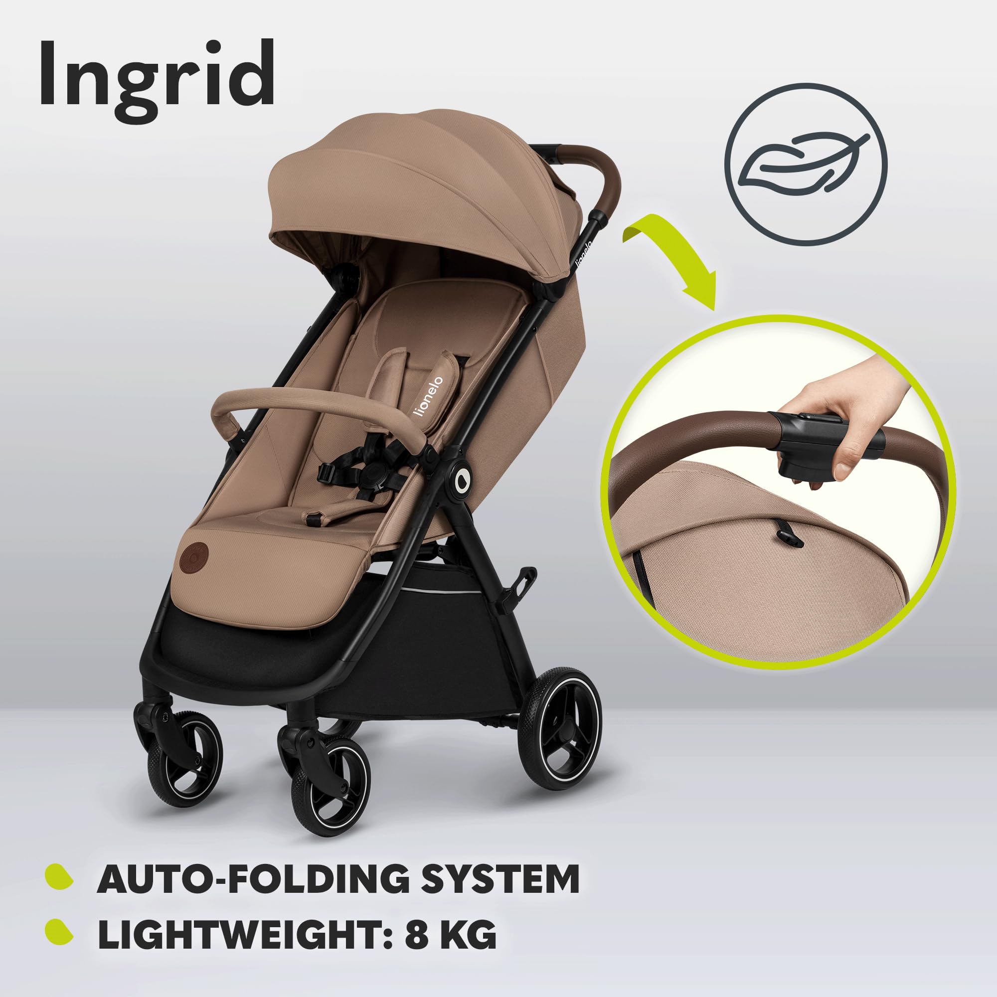 lionelo-ingrid-buggy-beige-sand-bis-22-kg-mit-liegesitz image 3