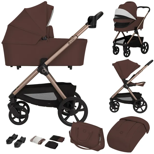 lionelo-layla-carmine-kombikinderwagen-braun-2-in-1 image 1