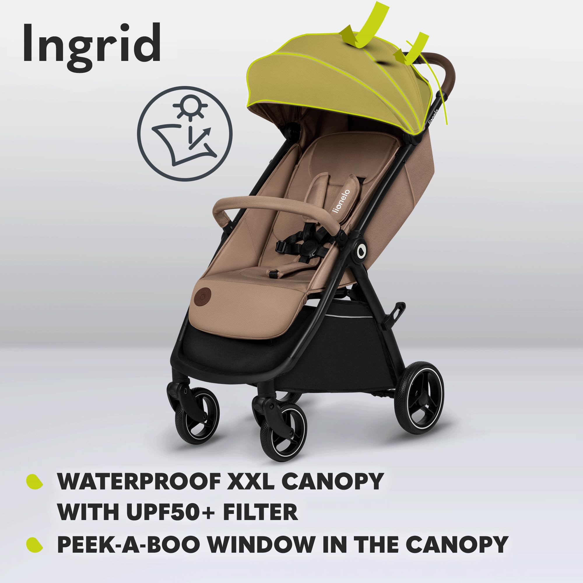 lionelo-ingrid-buggy-beige-sand-bis-22-kg-mit-liegesitz image 7