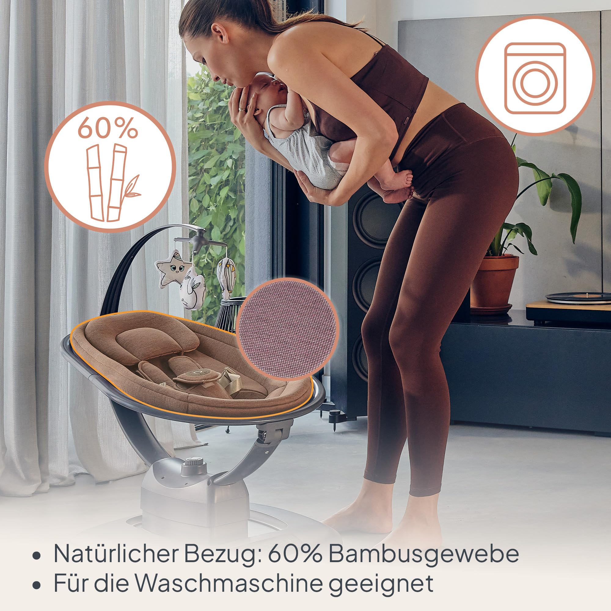 lionelo-bella-babywippe-elektrisch-bis-9-kg-rosa image 7