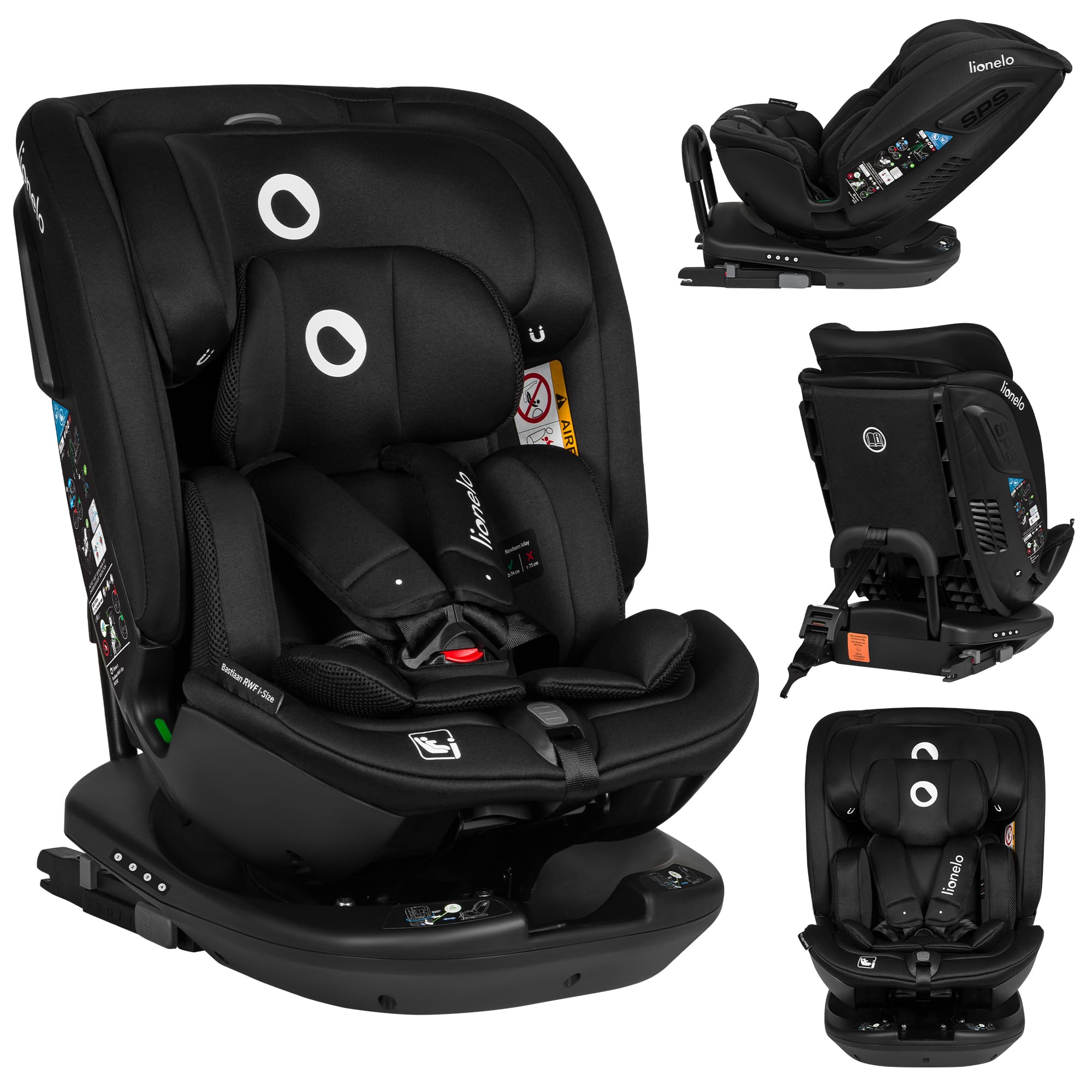 lionelo-bastiaan-kindersitz-schwarz-360-i-size-0-36-kg image 1