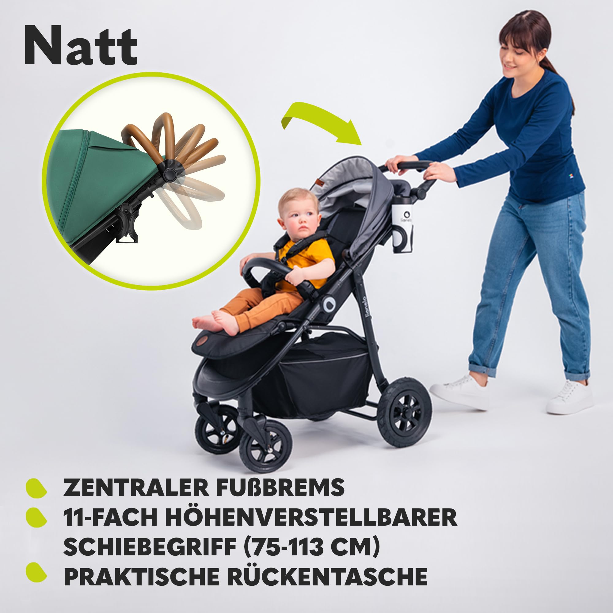 lionelo-natt-buggy-gr-n-mit-luftreifen-bis-22-kg image 5
