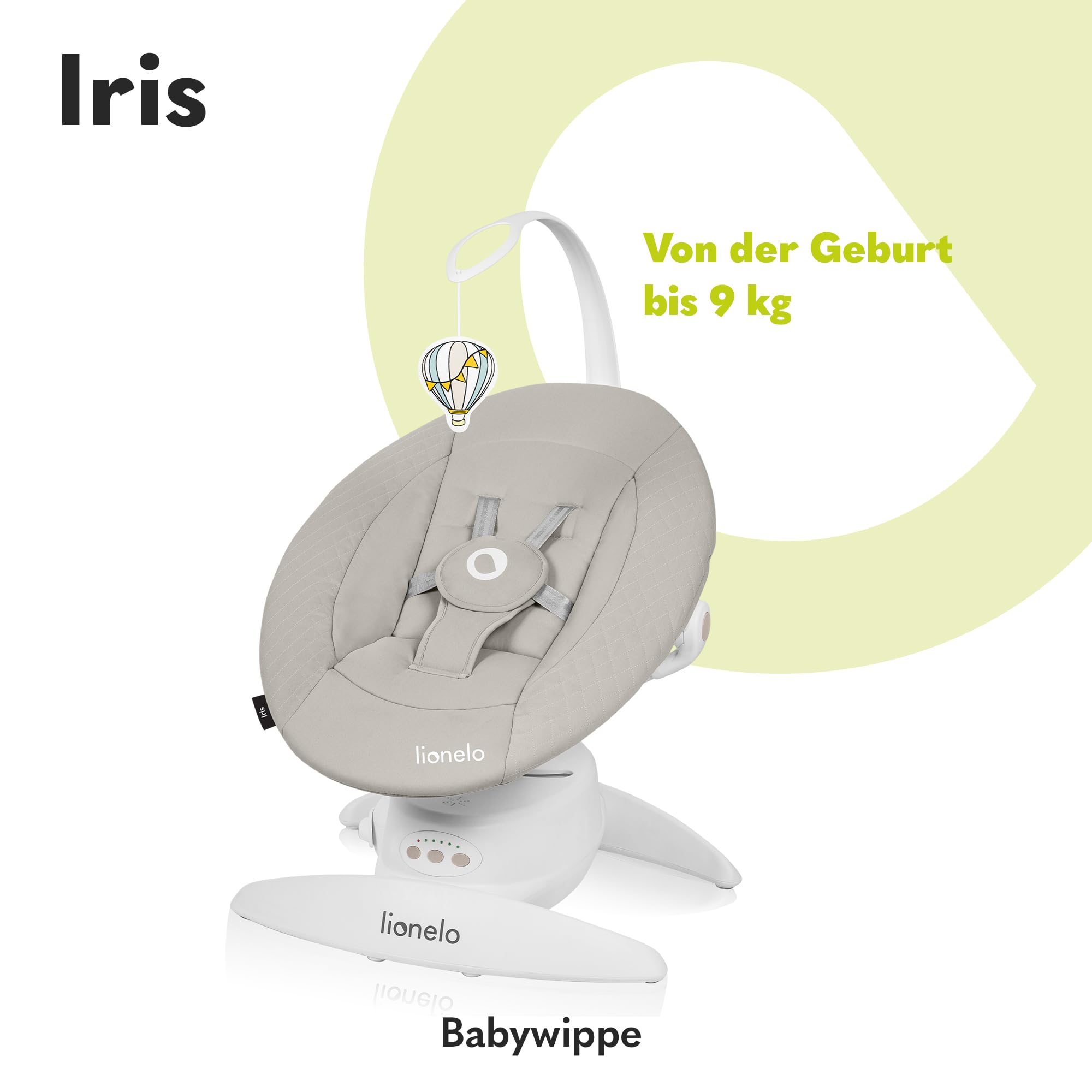 lionelo-iris-babywippe-beige-elektrisch-360-bis-9-kg image 2