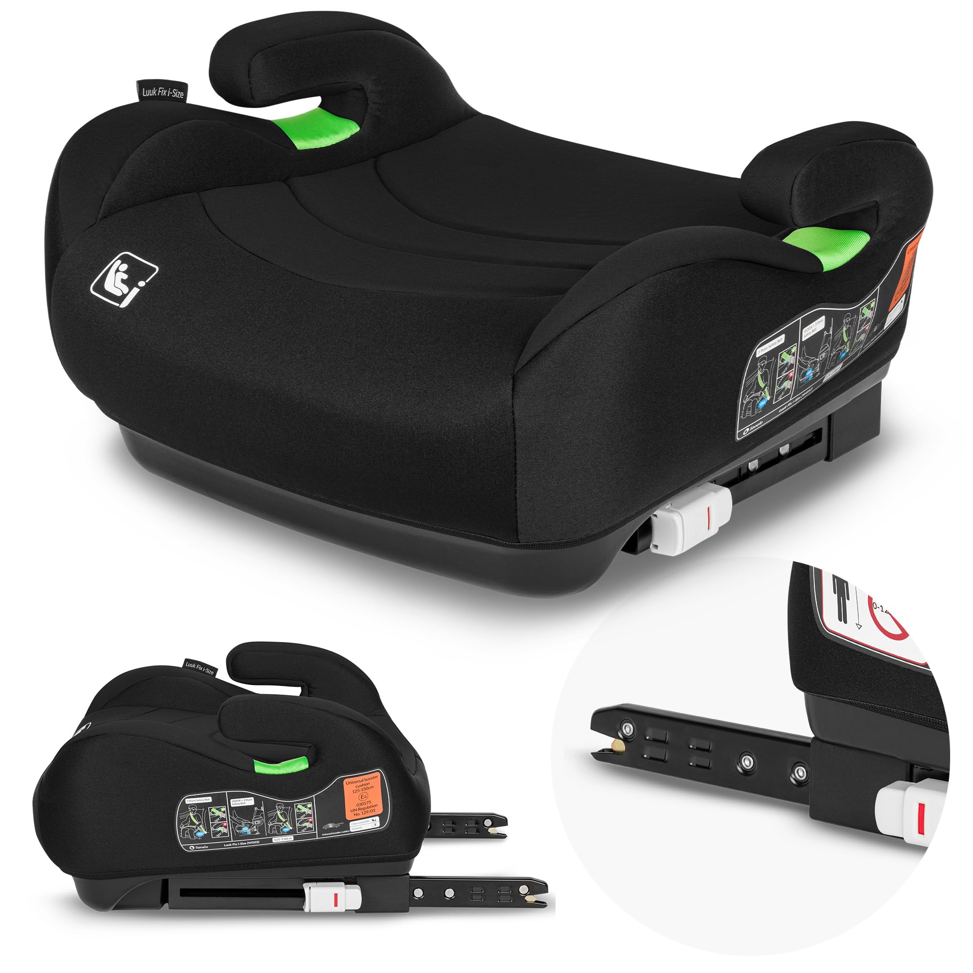 lionelo-luuk-fix-i-size-sitzerh-hung-125-150-cm-isofix image 1