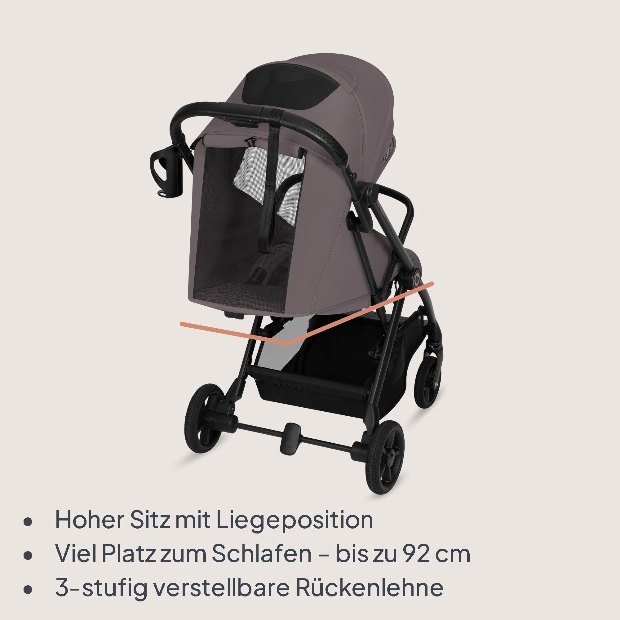 lionelo-tansi-reisebuggy-beige-taupe-bis-22-kg-liegend image 3