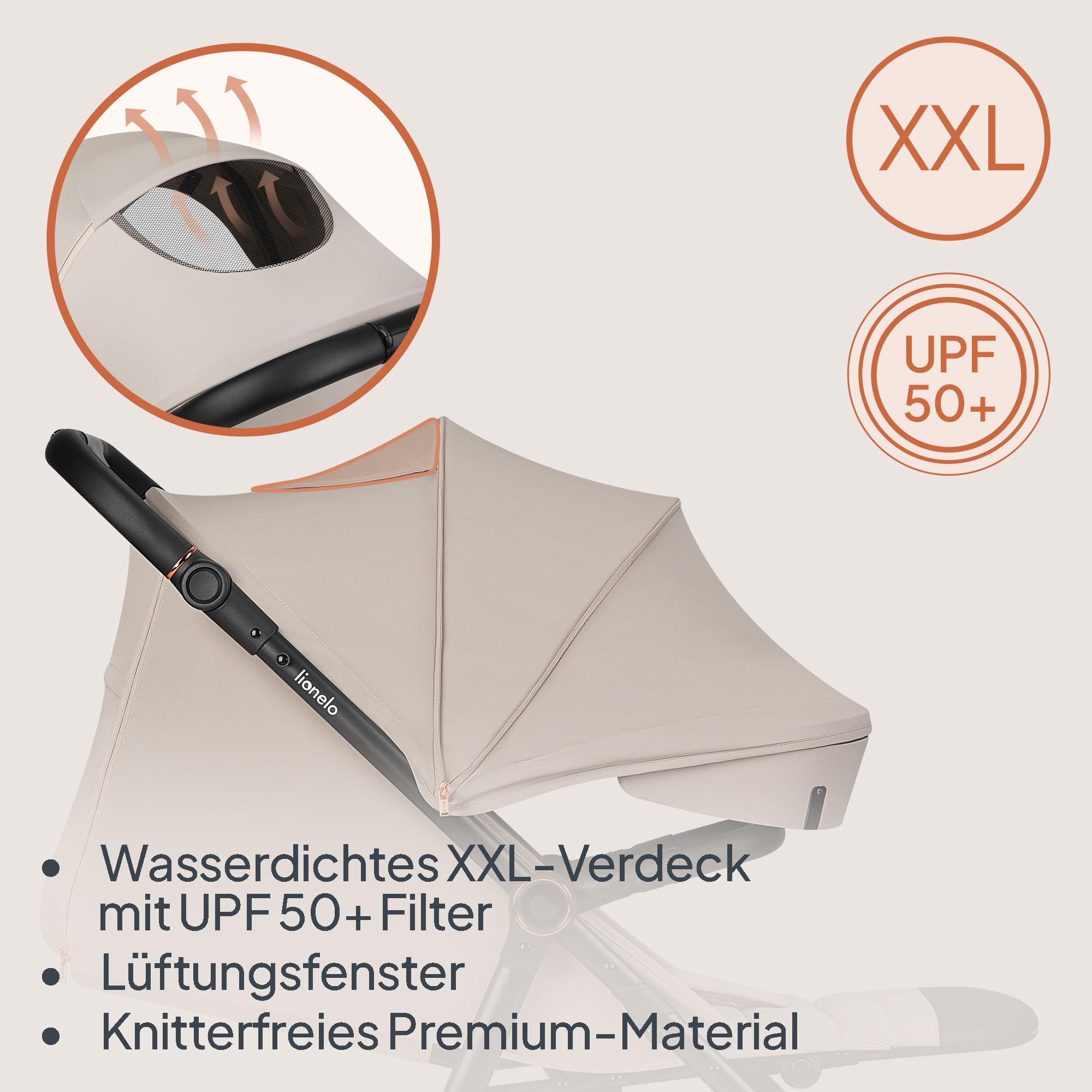 lionelo-iva-buggy-beige-sand-bis-22-kg-mit-xxl-verdeck image 6