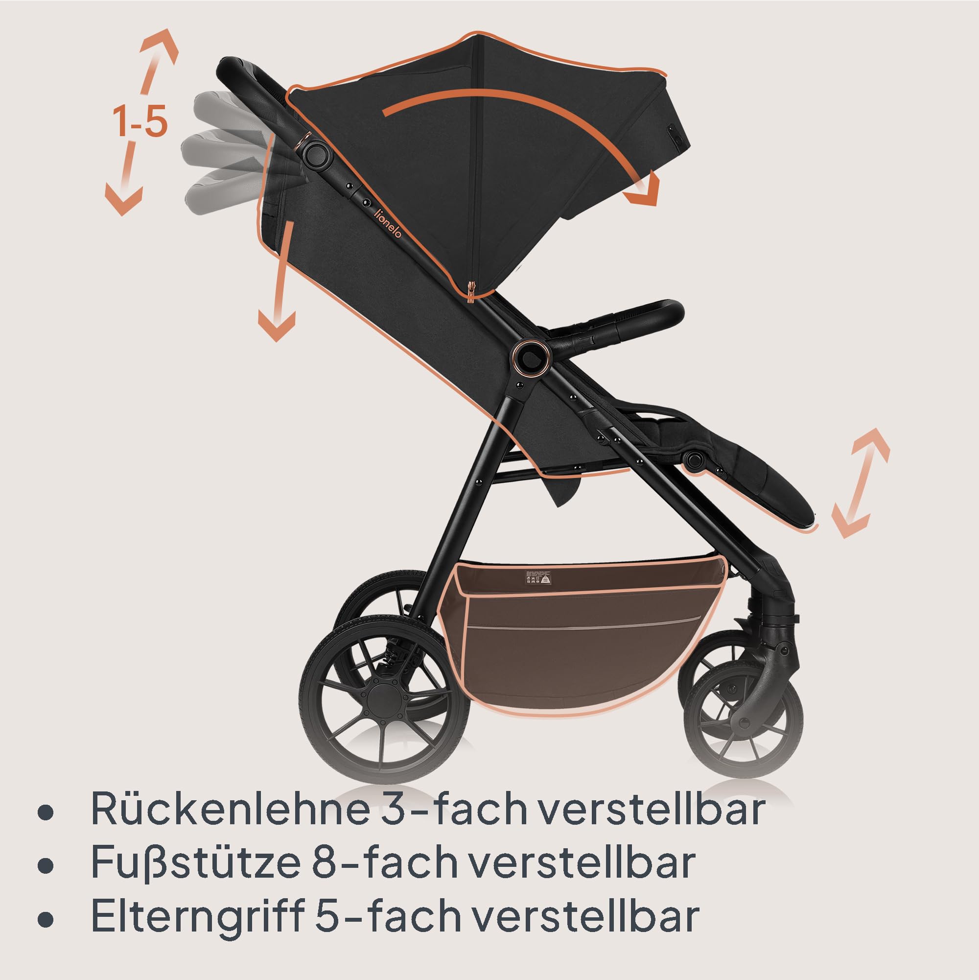 lionelo-cloe-mira-buggy-schwarz-onyx-bis-22-kg image 4