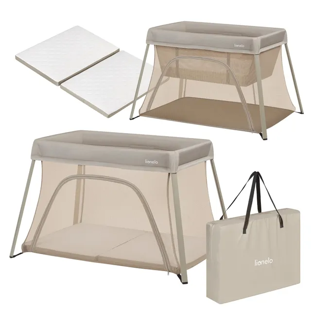 lionelo-alice-3-in-1-reisebett-beige-104x70-mit-matratze image 1