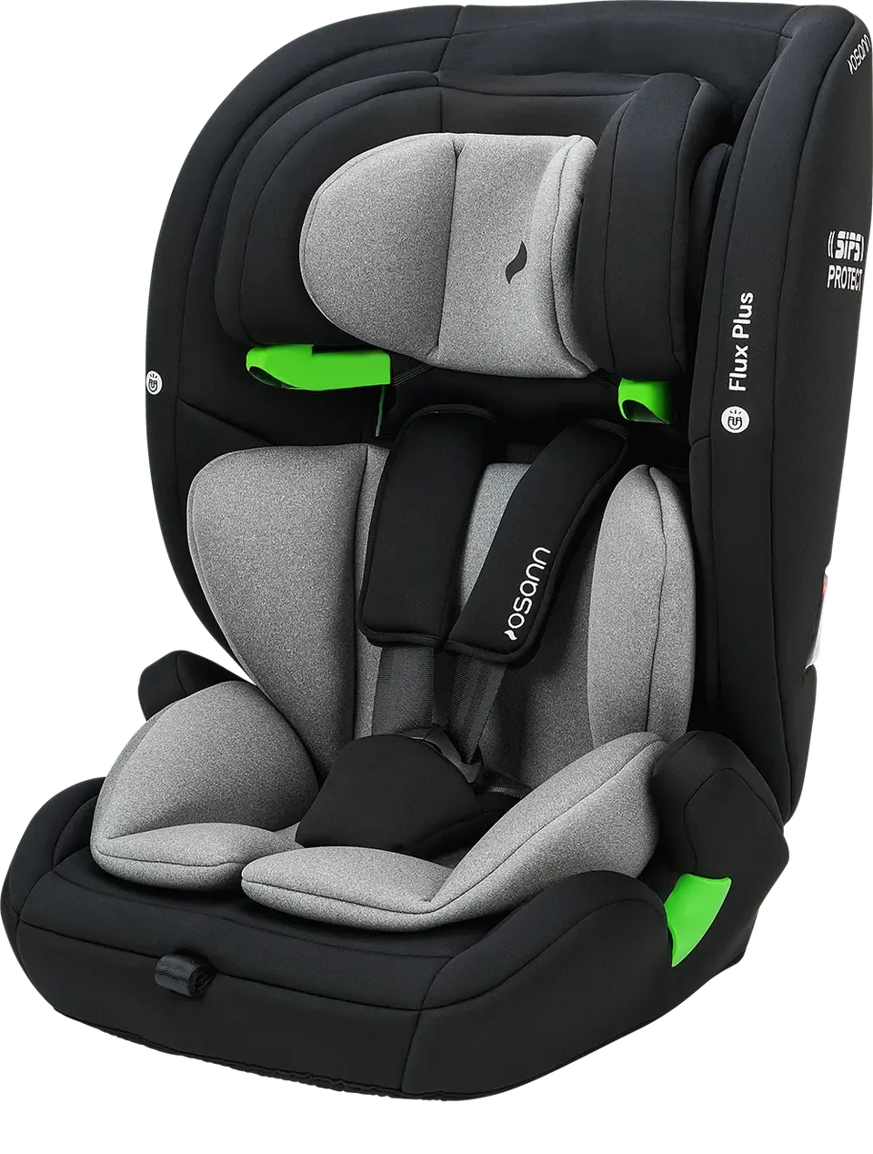 osann-flux-plus-kindersitz-navy-melange-mit-5-punkt-gurt image 1