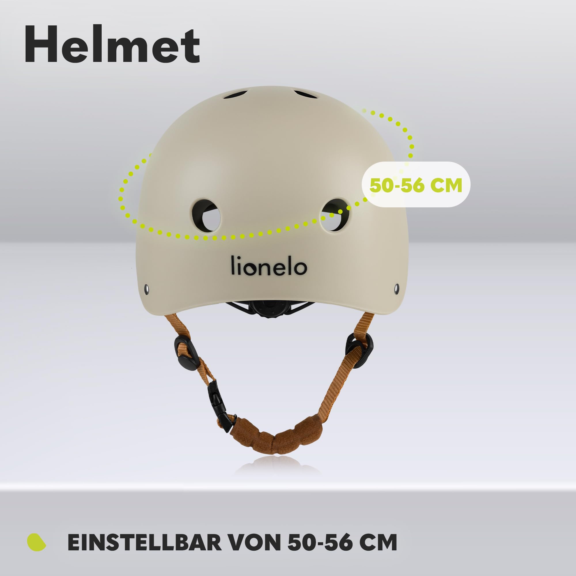 lionelo-luca-kinderhelm-fahrrad-beige-50-56-cm-mit-kinnschutz image 3