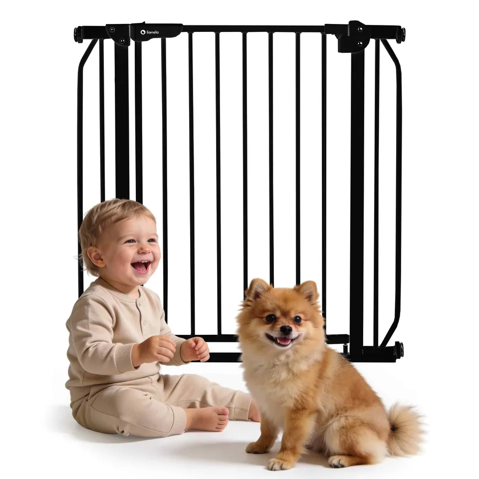 lionelo-truus-treppenschutzgitter-schwarz-75-105-cm-ohne-bohren image 1