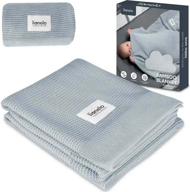 lionelo-berry-babydecke-grau-aus-bambusfaser-thermoregulierend image 1