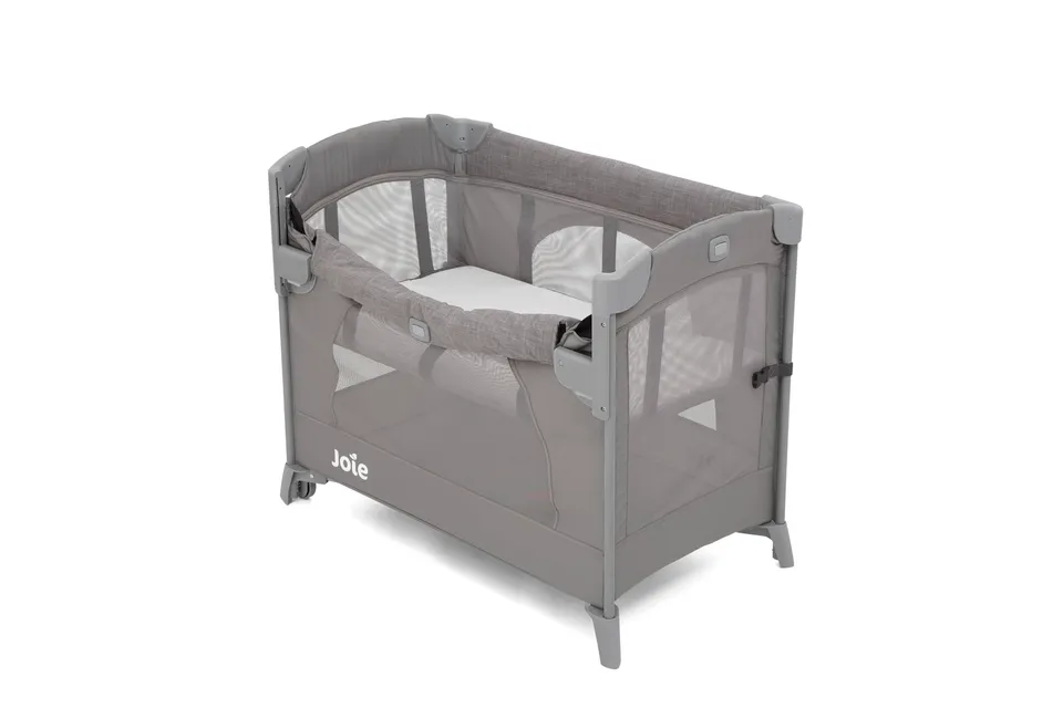 joie-kubbie-sleep-reisebett-beistellbett-foggy-grey-2-in-1 image 1