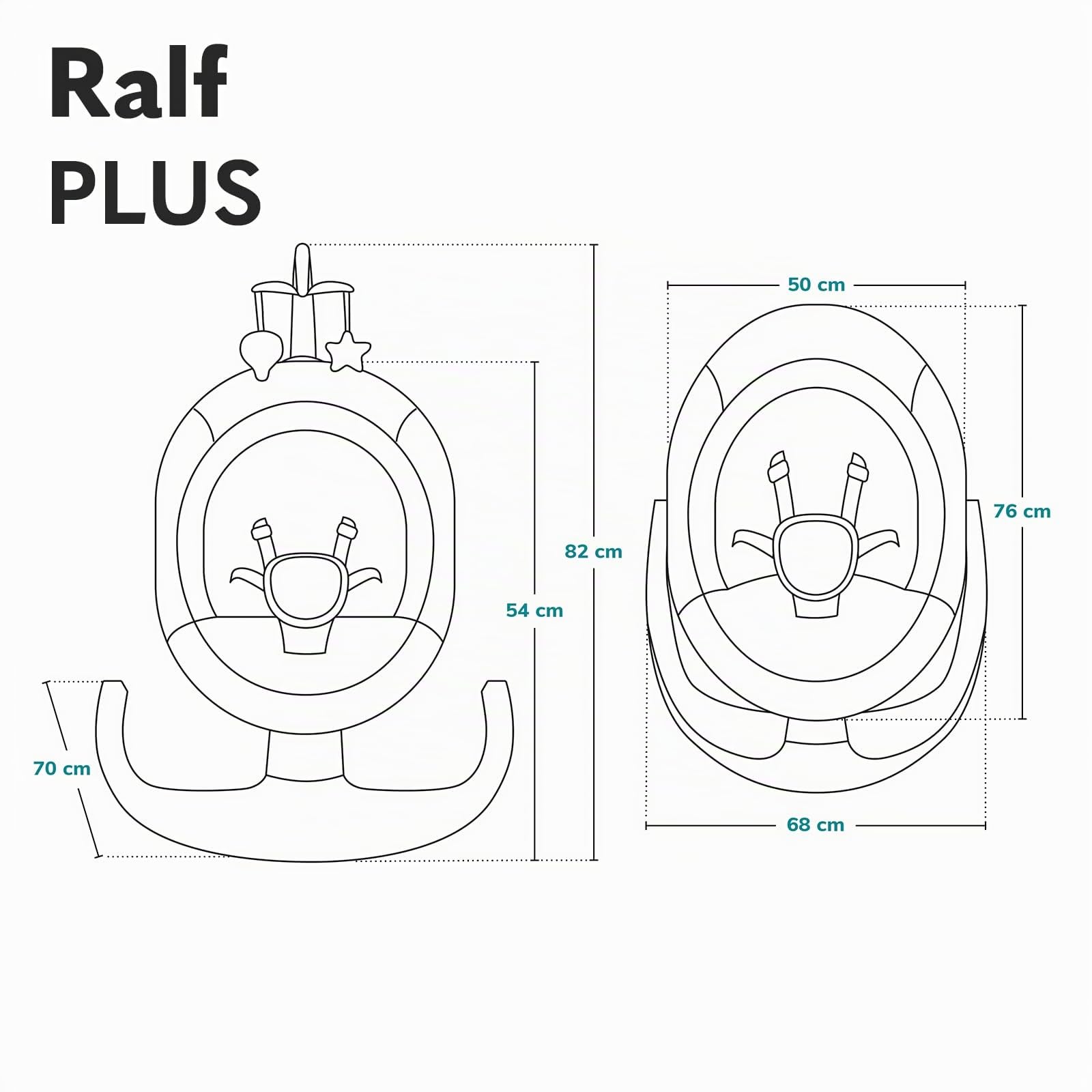 lionelo-bella-ralf-2in1-babywippe-mit-fernbedienung-12-melodien image 8