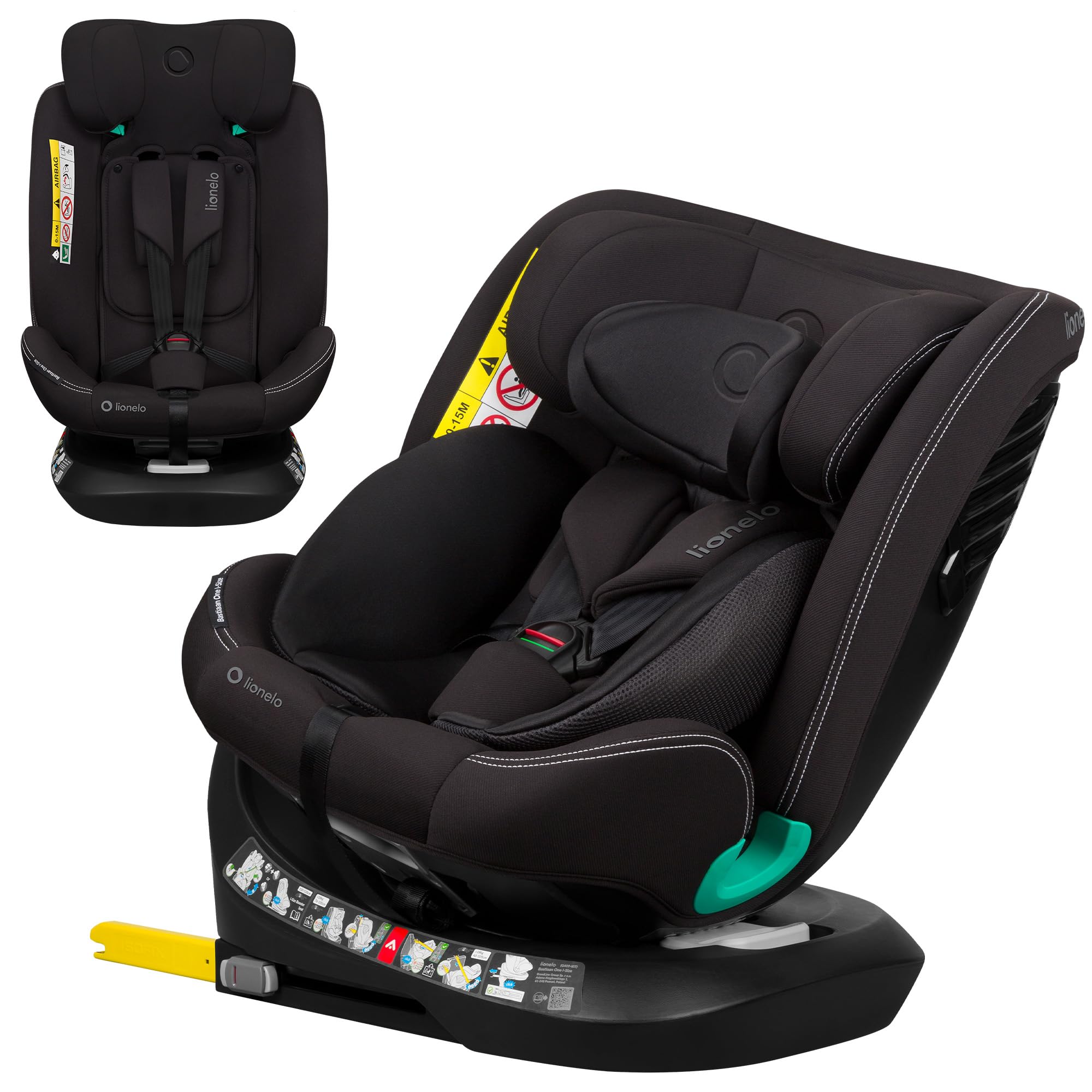 lionelo-bastiaan-one-i-size-kindersitz-carbon-40-150-cm image 1