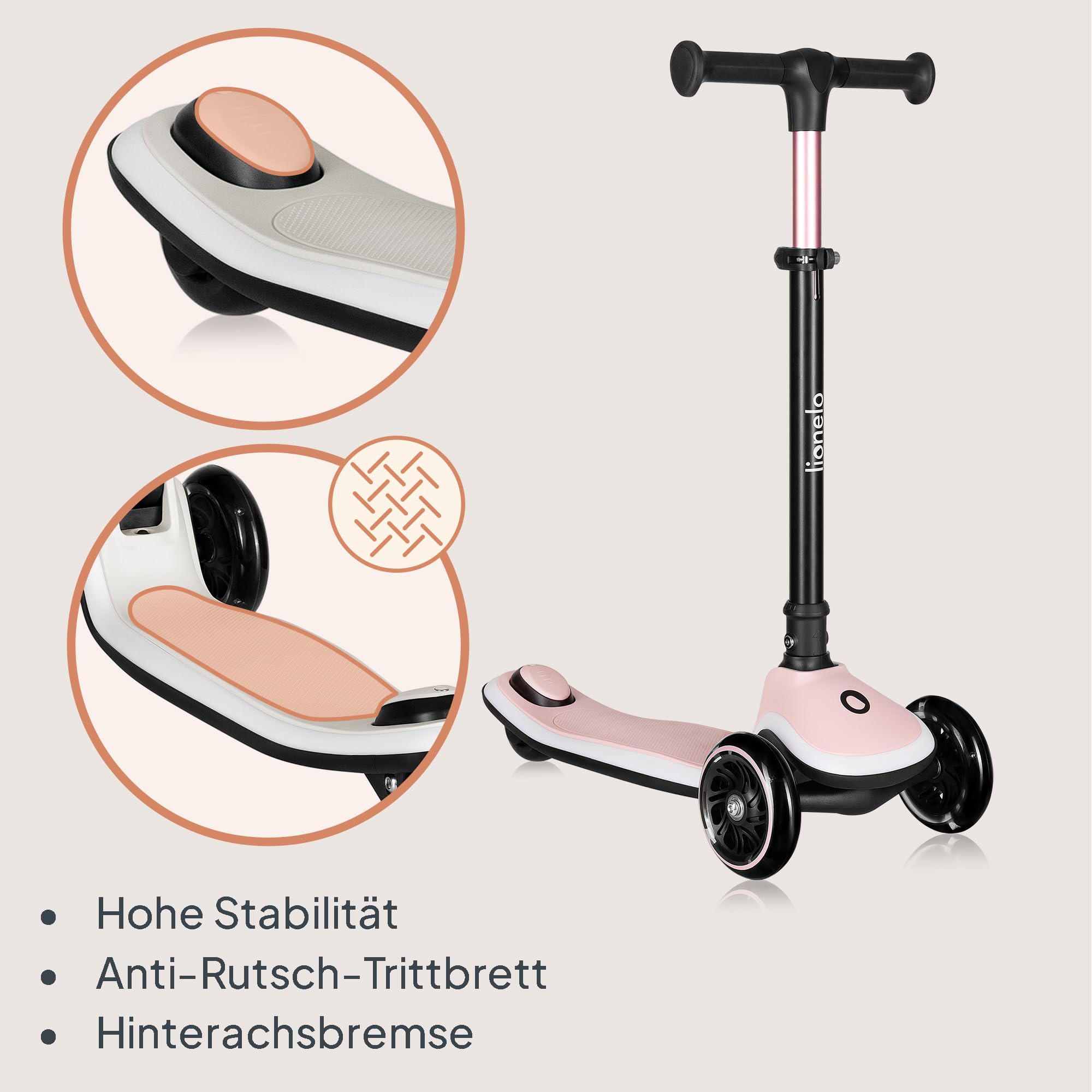 lionelo-mey-kinderroller-rosa-3-r-der-led-bis-50-kg image 7