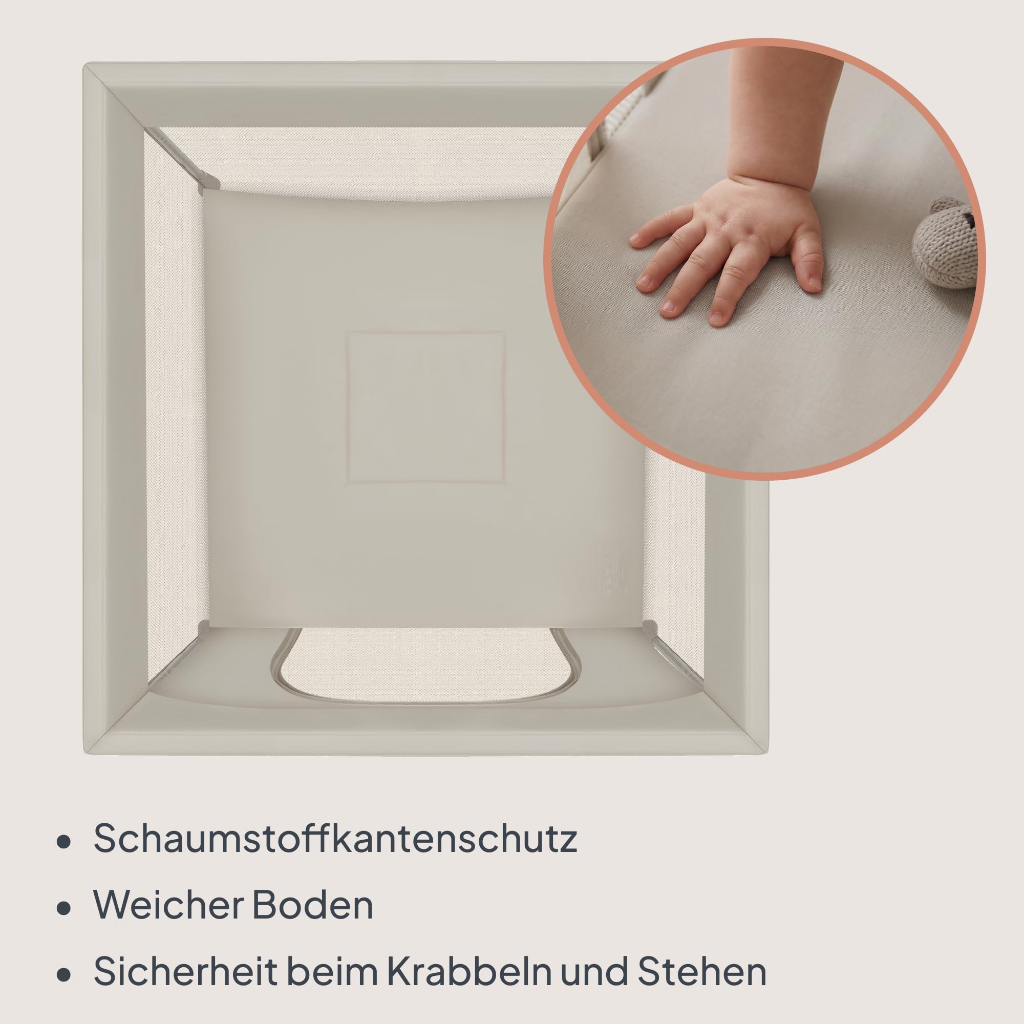 lionelo-paco-laufstall-111x111-beige-faltbar-mit-tasche image 8