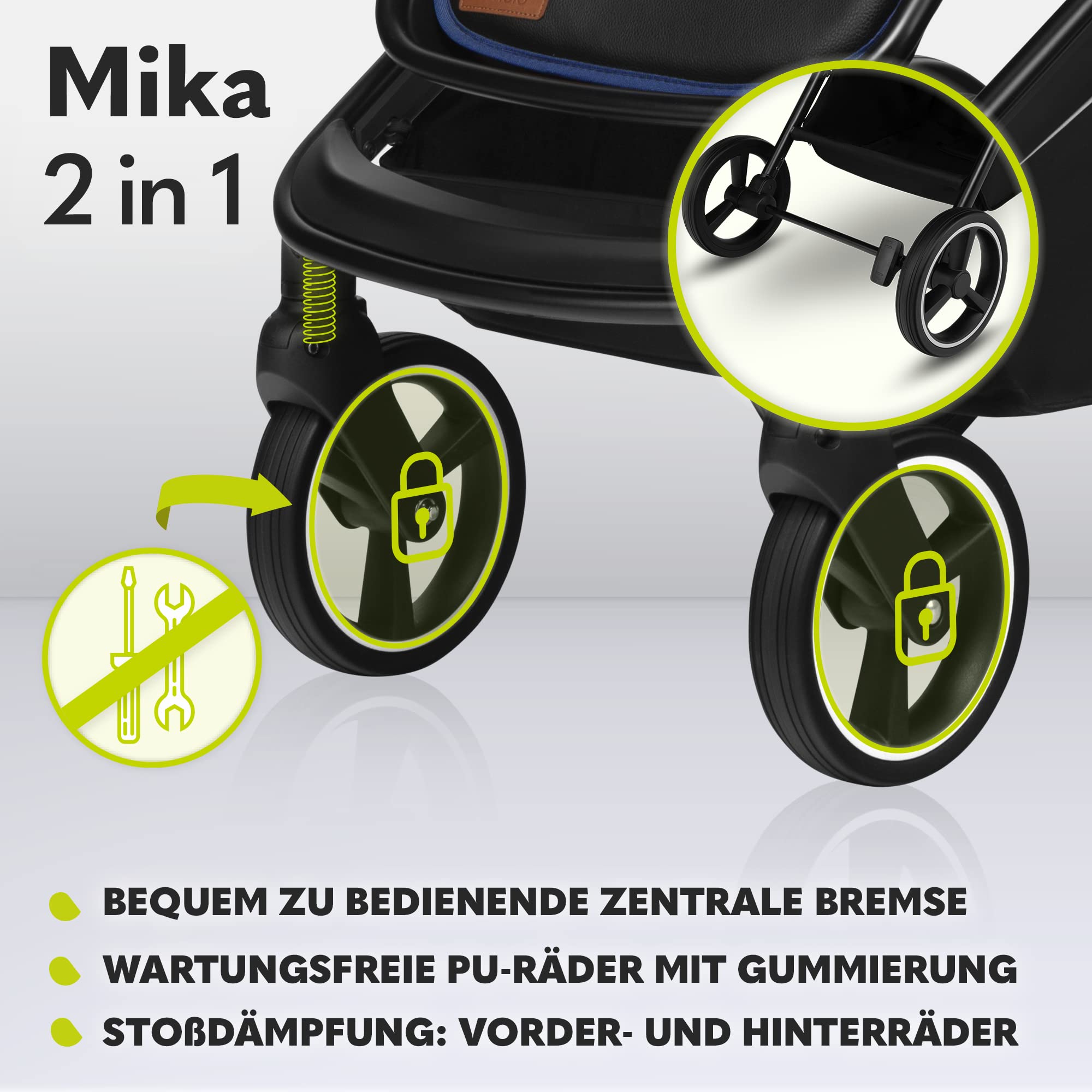 lionelo-mika-2in1-kombikinderwagen-babywanne-liegefunktion image 5