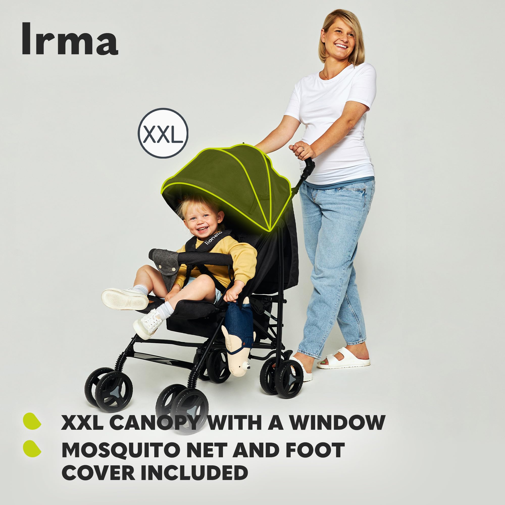 lionelo-irma-kinderwagen-pink-grau-mit-liegeposition image 8