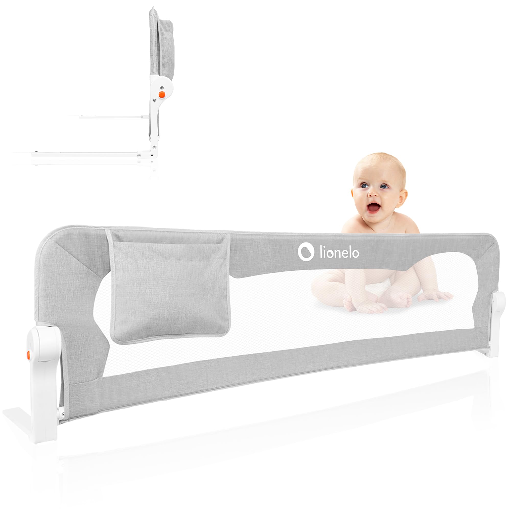 lionelo-eva-rausfallschutz-grau-150x42-cm-netz image 1
