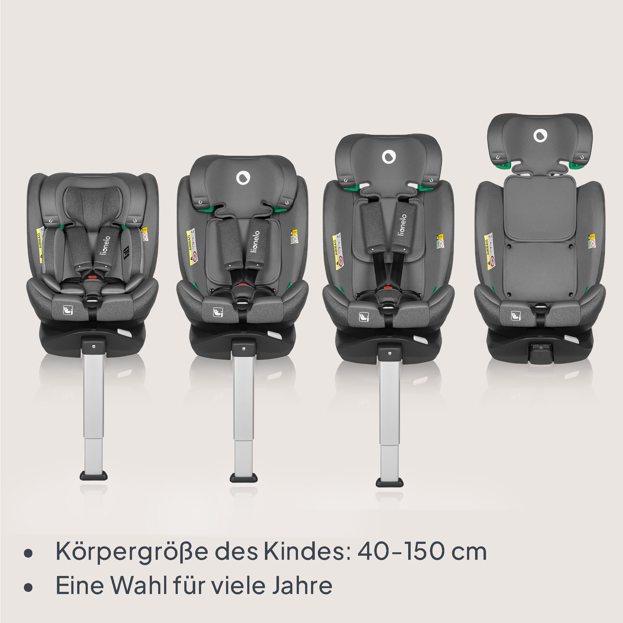 lionelo-braam-i-size-kindersitz-grau-0-36-kg-drehbar image 3