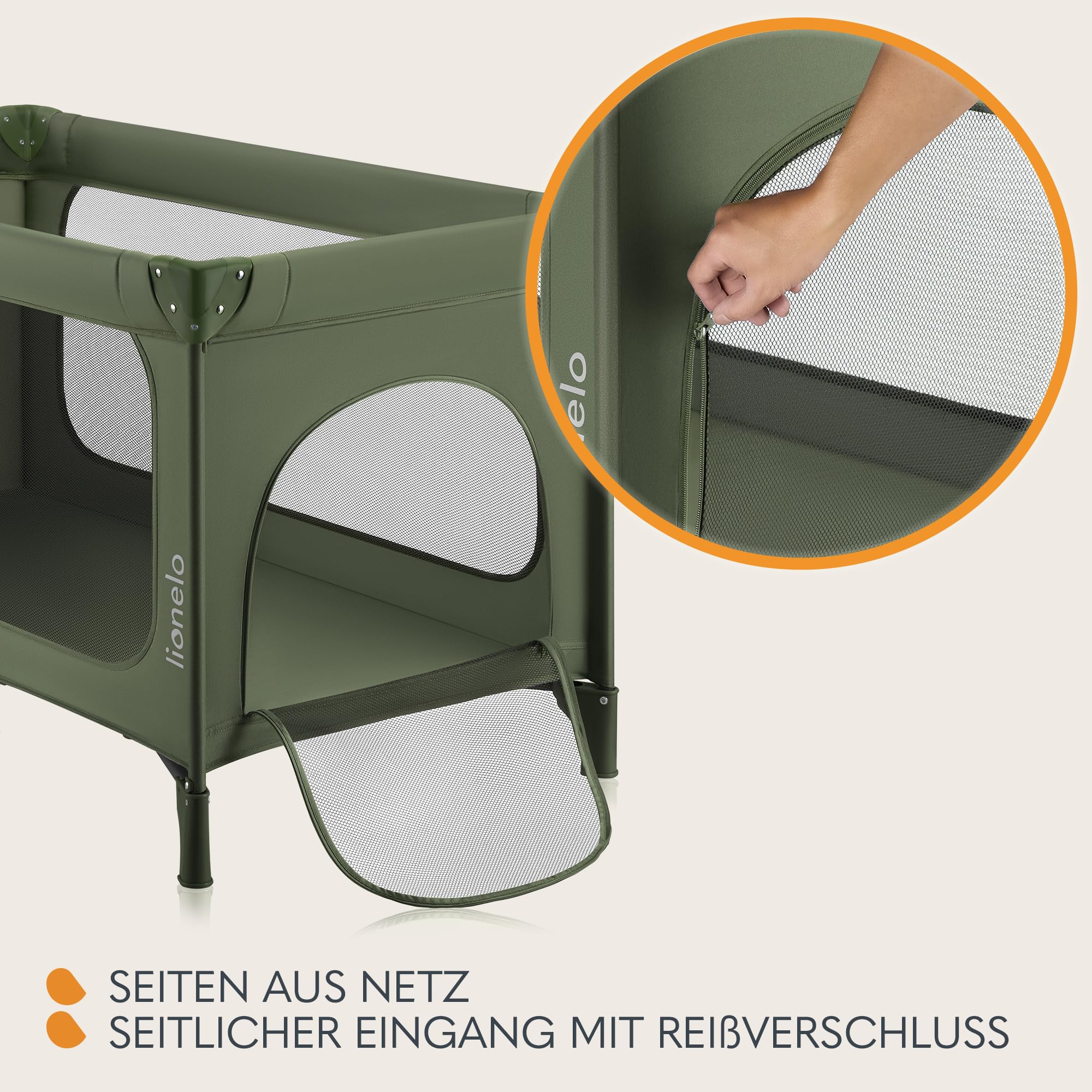 lionelo-sven-easy-fold-reisebett-gr-n-olive-bis-15-kg image 5