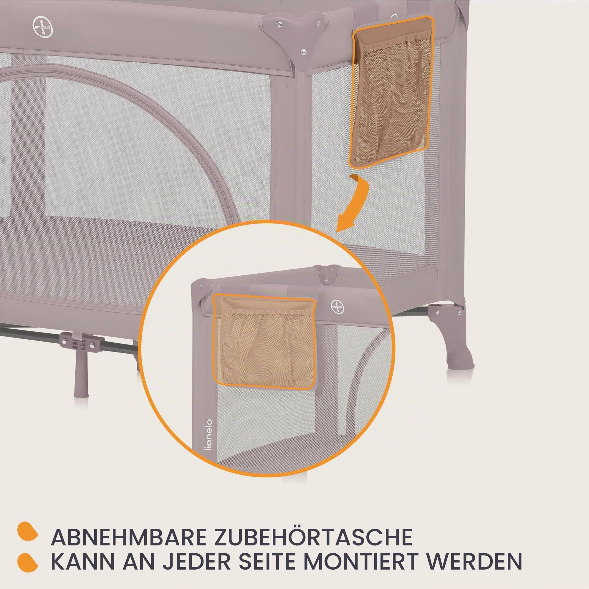 lionelo-sven-laura-reisebett-laufgitter-rosa-2-in-1-bis-15-kg image 6