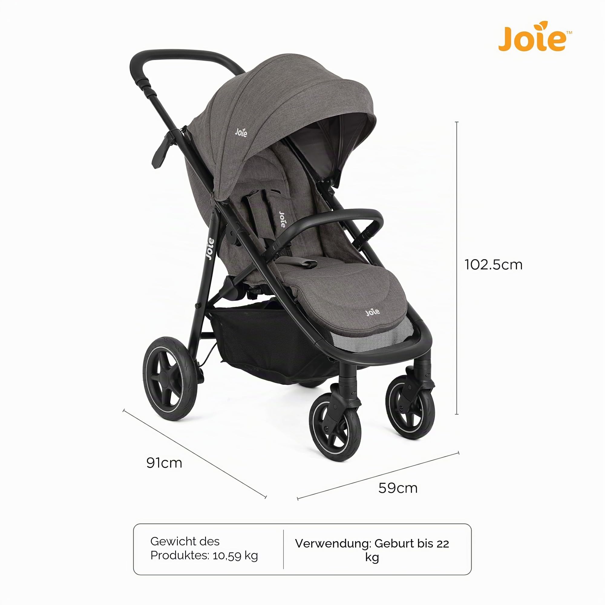 joie-mytrax-pro-buggy-thunder-bis-22-kg-mit-zubeh-r image 6