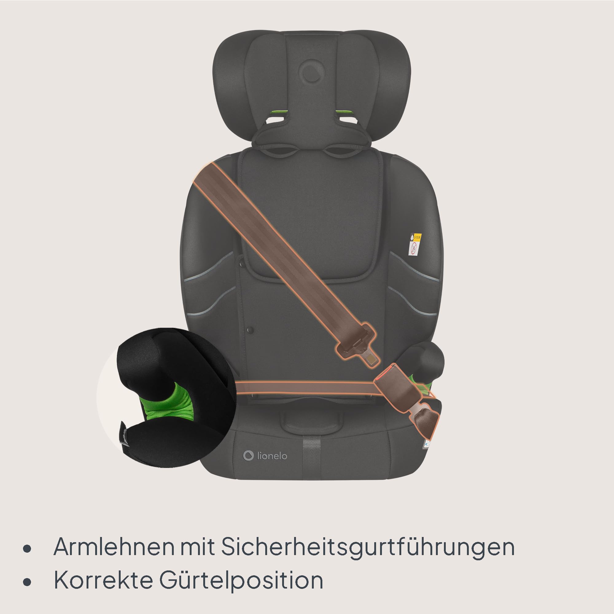 lionelo-levi-fix-kindersitz-schwarz-76-150-cm image 4
