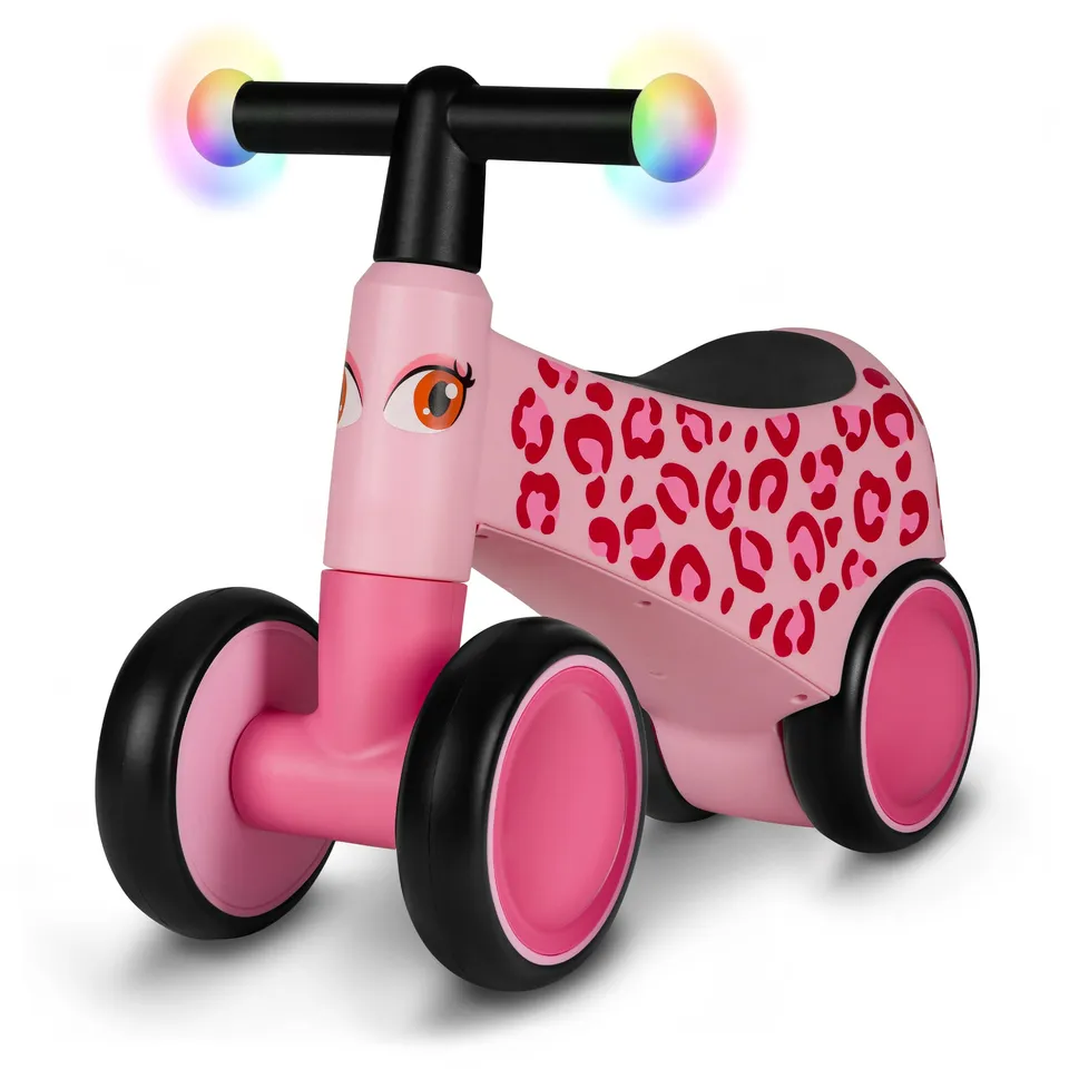 lionelo-sammy-laufrad-rutscher-pink-rose-ab-1-jahr-4-rad image 1