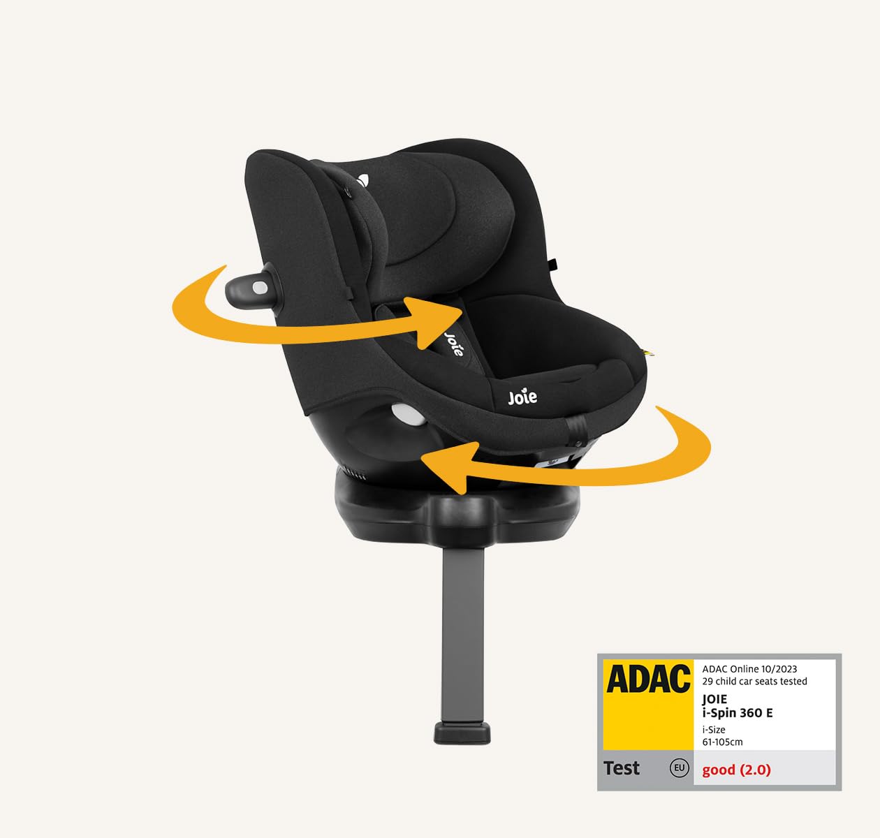 joie-i-spin-360-e-kindersitz-thunder-61-105-cm-isofix image 1