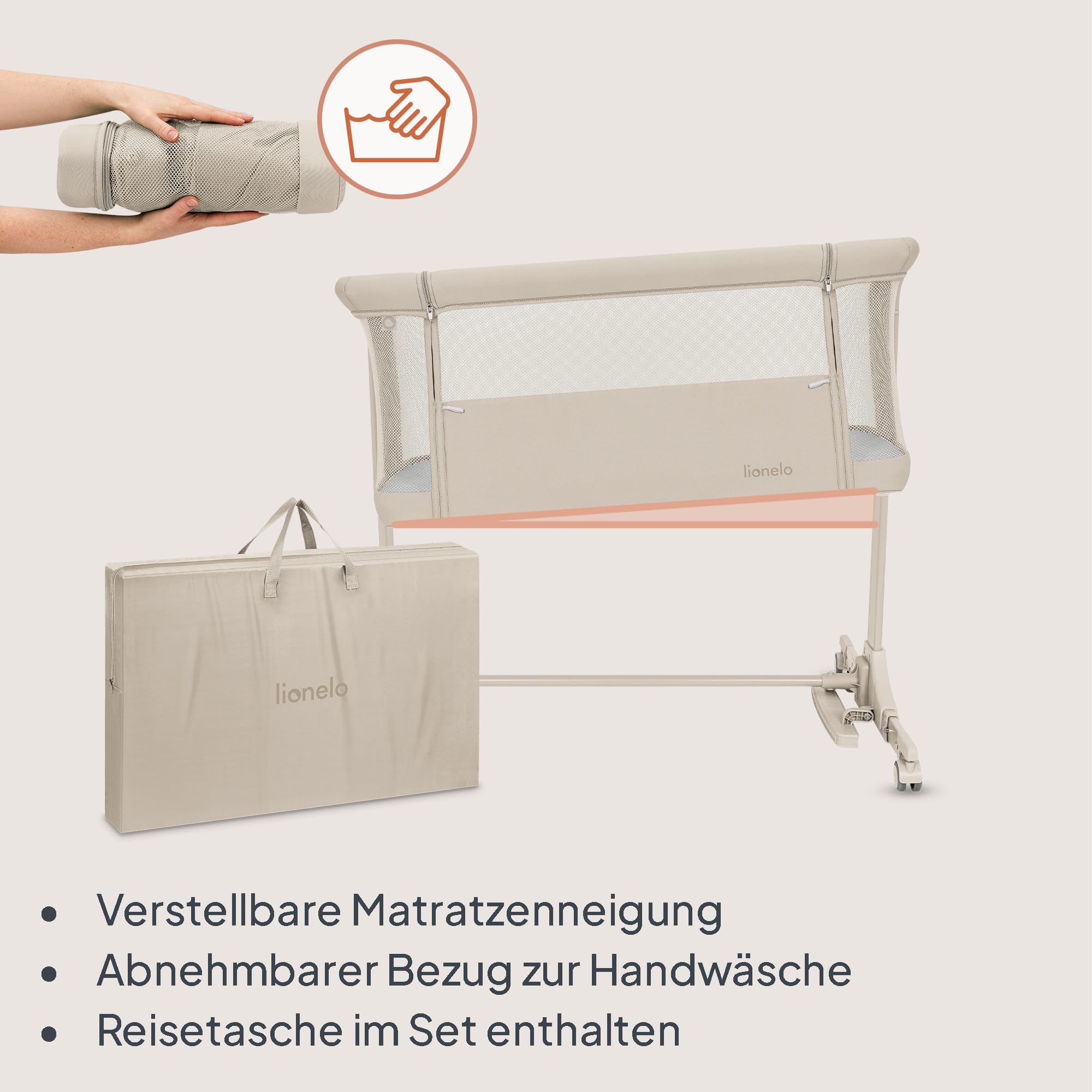 lionelo-pari-3in1-beistellbett-cream-mit-matratze-h-henverstellbar image 8