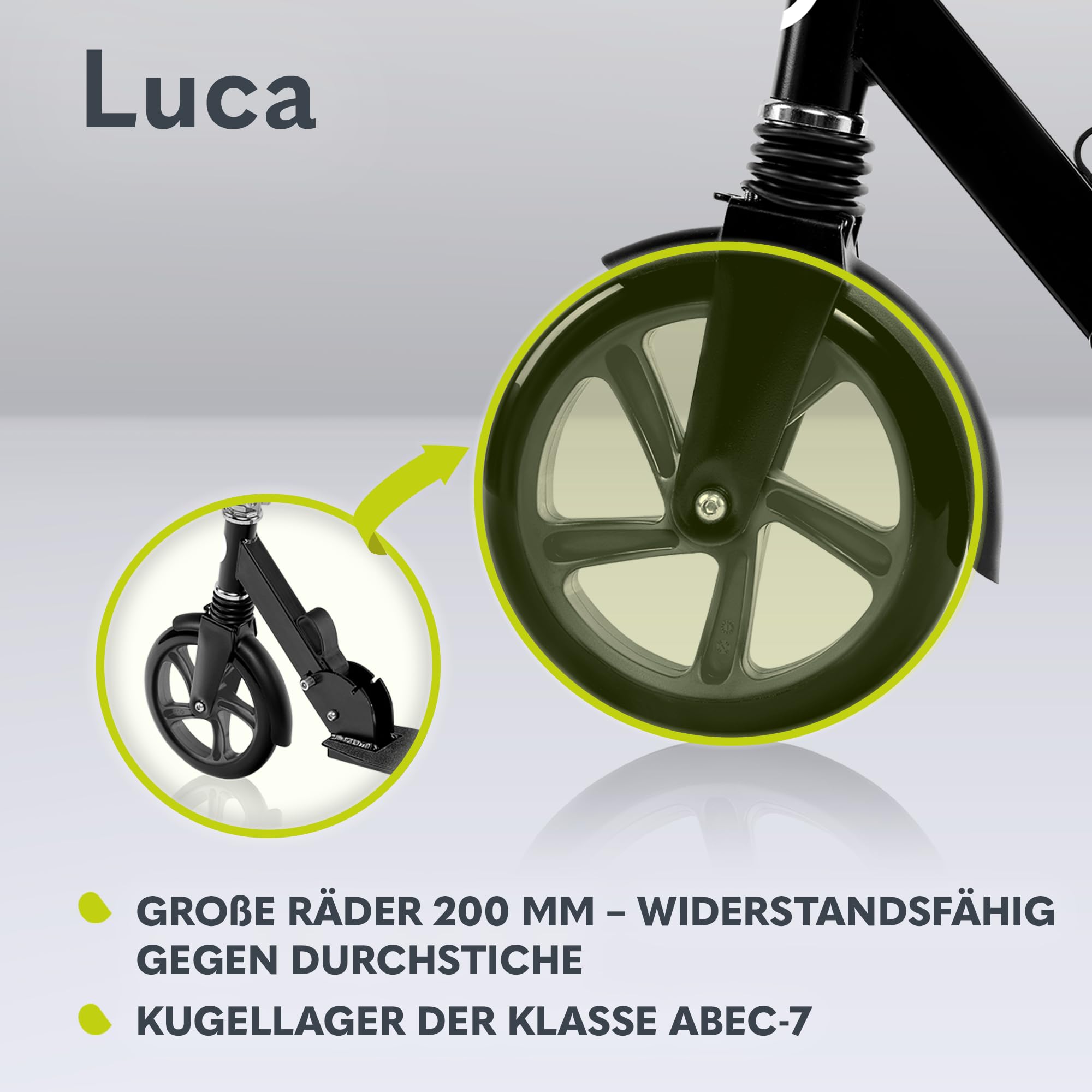 lionelo-luca-tretroller-schwarz-klappbar-100-kg-200-mm image 3