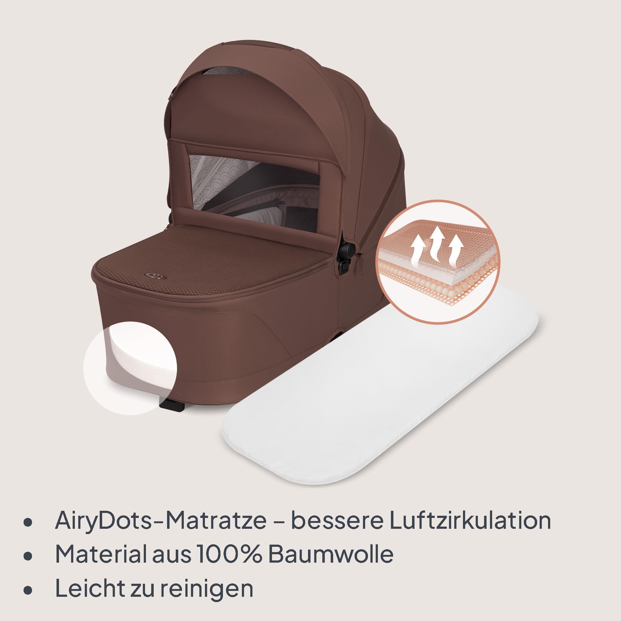 lionelo-freya-3-in-1-kombikinderwagen-braun-mit-babyschale image 5