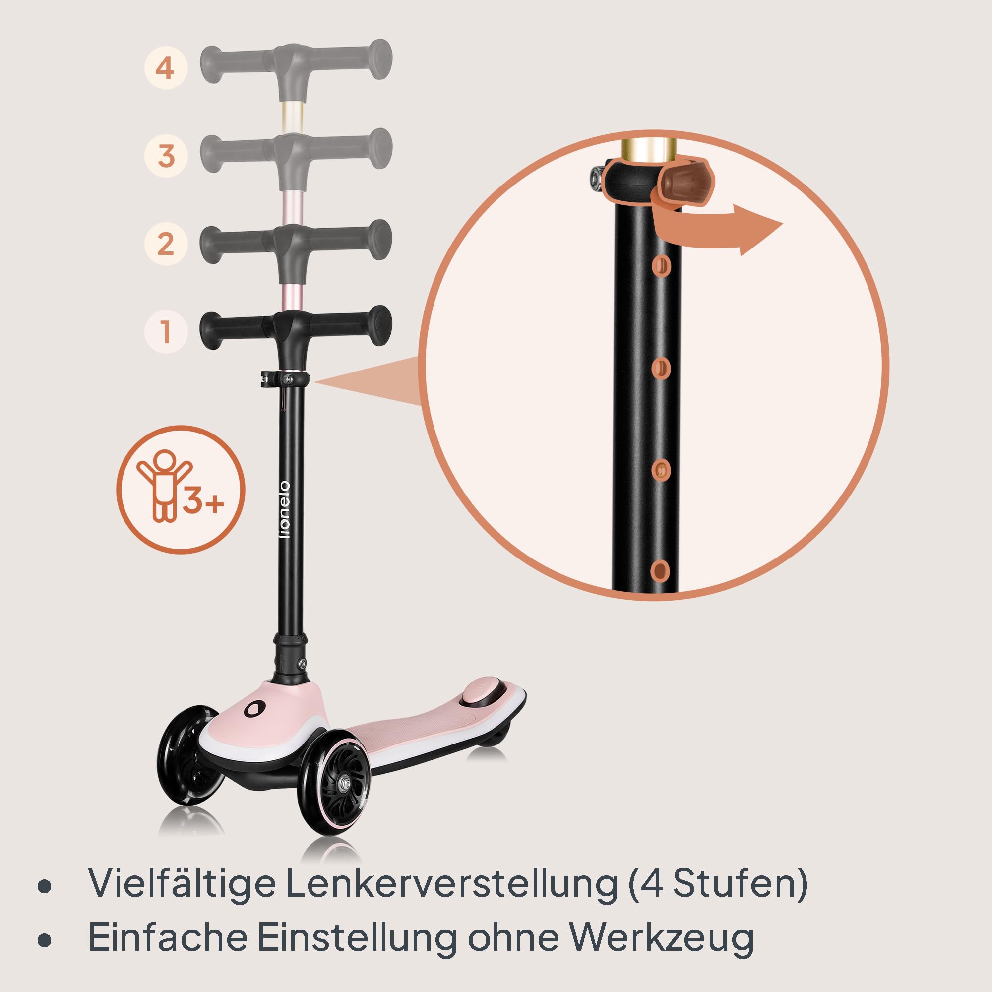 lionelo-mey-kinderroller-rosa-3-r-der-led-bis-50-kg image 4
