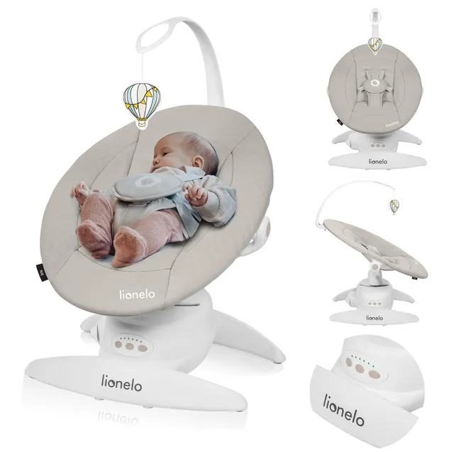 lionelo-iris-babywippe-beige-elektrisch-360-bis-9-kg image 1
