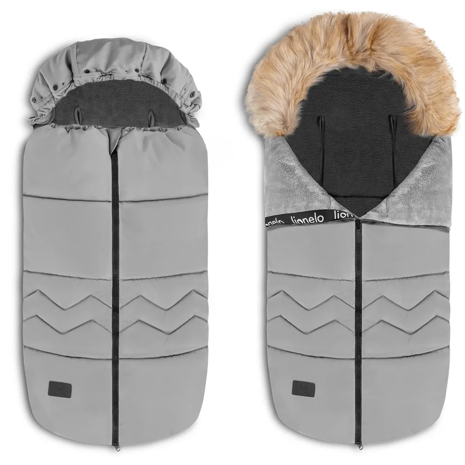lionelo-mika-fu-sack-90x45-grey-dove-winter-fleece image 1