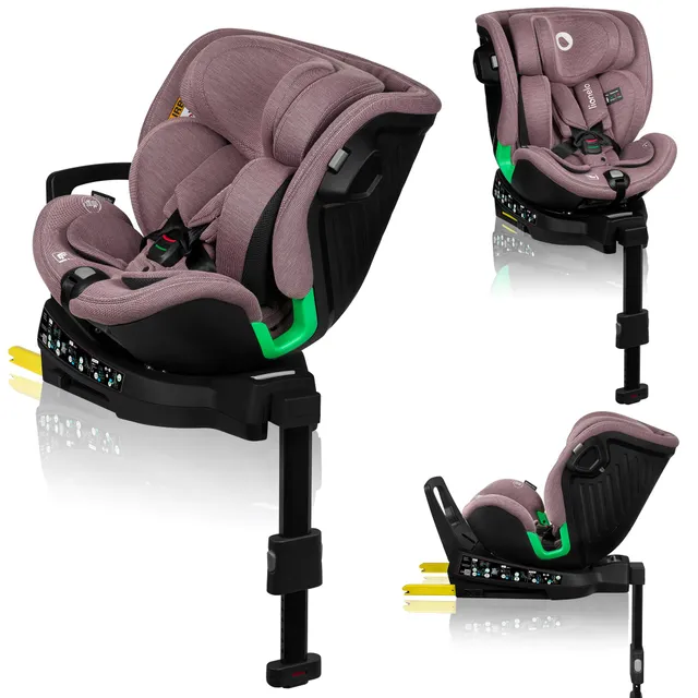 lionelo-harmony-i-size-kindersitz-rosa-mauve-360 image 1