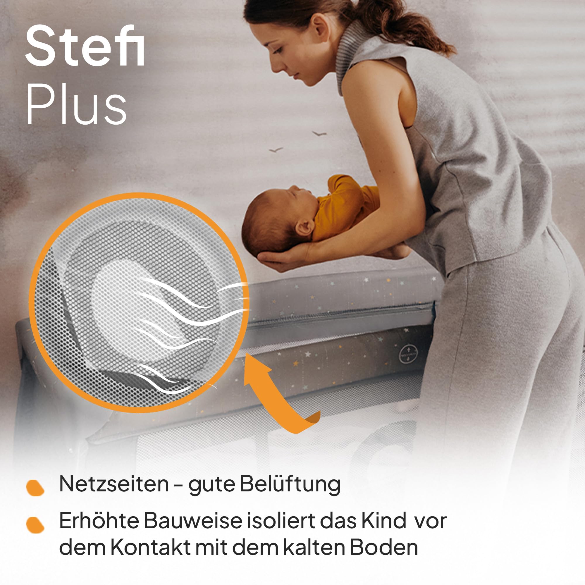 lionelo-stefi-plus-reisebett-bis-15-kg-grau-mit-matratze image 5