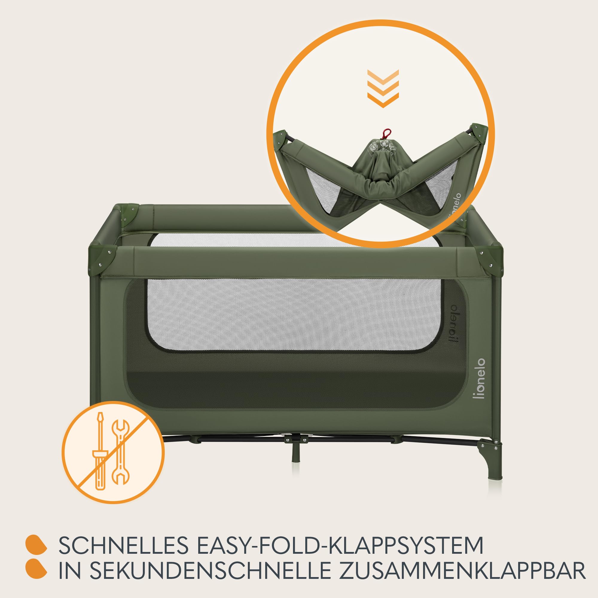 lionelo-sven-easy-fold-reisebett-gr-n-olive-bis-15-kg image 4